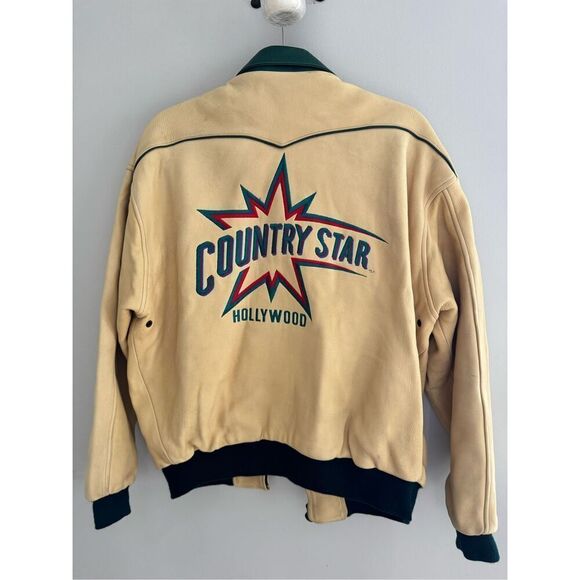 Tony Nowak Collection Country Star Hollywood Vintage Leather Retro Jacket, Large - Picture 7 of 12